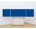 Betzold Gestell-Klappschiebetafel, fahrbar Farbe / color: Tafelfläche blau (Zoom)