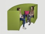 Conen Akustik-Sofa, rund Farbe / color: Stoff schwer entflammbar (Zoom)