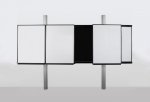 Tafelsystem für Displays  2 rollbare Whiteboardflächen (Zoom)