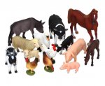Betzold Bauernhof aus Holz und Bauernhoftiere 15 teiliges Bauernhof-Tier-Set aus Kunststoff, naturgetreu handbemalt (Zoom)