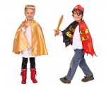 Betzold Kinder-Kostüme-Set 2, 13-tlg. Prinzessin und Pirat (Zoom)