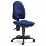 deskin Bürodrehstuhl COMFORT ACTIVE Blau ohne Armlehnen (Zoom)