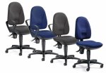 Bürodrehstuhl COMFORT ACTIVE Bürodrehstuhl COMFORT ACTIVE, wahlweise in Athrazit oder Blau, mit oder ohne Armlehnen (Zoom)