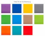Bällebad Quadrat Lieferbare Farben für den Kunstlederbezug (Zoom)