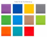 Babykörbchen Lieferbare Farben für den Kunstlederbezug (Zoom)