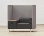 Betzold BE SOFT Akustik Sessel mit Tisch Einzelsessel mit Tisch (Zoom)