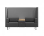 Betzold BE SOFT Akustik Sessel mit Tisch gradliniges Design (Zoom)