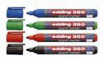 Edding ® Boardmarker 360, 4er Etui vier kräftige Farben (Zoom)