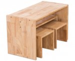 Betzold Holz-Sitzgruppe, 4-tlg. Betzold Holz-Sitzgruppe zusammengestellt (Zoom)