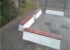 HeBlad Betonbank mit Holzsitz