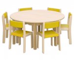 Betzold Möbel-Set Rondo, 8-tlg. Stühle in grün (Zoom)