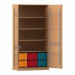 Flexeo Musikschrank, 6 große Boxen, Breite 94,4 cm Schließart: Schloss (Zoom)