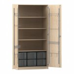 Flexeo Musikschrank, 6 große Boxen, Breite 94,4 cm Schließart: Schloss (Zoom)