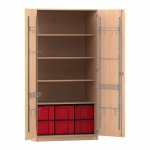 Flexeo Musikschrank, 6 große Boxen, Breite 94,4 cm Schließart: Schloss (Zoom)