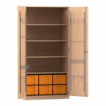 Flexeo Musikschrank, 6 große Boxen, Breite 94,4 cm Schließart: Schloss (Zoom)