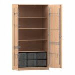 Flexeo Musikschrank, 6 große Boxen, Breite 94,4 cm Schließart: Schloss (Zoom)