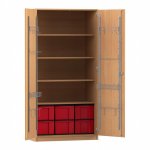 Flexeo Musikschrank, 6 große Boxen, Breite 94,4 cm Schließart: Schloss (Zoom)