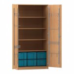 Flexeo Musikschrank, 6 große Boxen, Breite 94,4 cm Schließart: Schloss (Zoom)