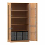 Flexeo Musikschrank, 6 große Boxen, Breite 94,4 cm Schließart: Schloss (Zoom)