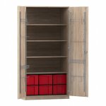 Flexeo Musikschrank, 6 große Boxen, Breite 94,4 cm Schließart: Schloss (Zoom)