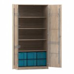 Flexeo Musikschrank, 6 große Boxen, Breite 94,4 cm Schließart: Schloss (Zoom)