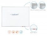 Whiteboard mit Ablage, lackiert