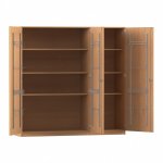 Flexeo Musikschrank, Breite 190,5 cm Buche dunkel (Zoom)