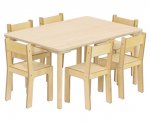 Betzold Baccus Rechteck-Tisch, Breite 120 cm Rechtecktisch mit separat erhältlichen Stühlen (Zoom)