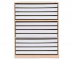 Flexeo Papier- und Bilderschrank, 12 große Auszüge frontal (Zoom)