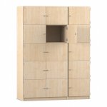 Flexeo Schliefachschrank, 15 geschlossene Fcher, Breite 142,5 cm