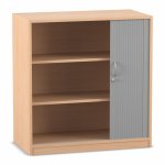 Flexeo Rollladenschrank, 3 Fächer Buche hell (Zoom)