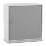 Flexeo Rollladenschrank, 4 Fächer, Mittelwand, Breite 94,4 cm geschlossen (Zoom)