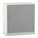 Flexeo Rollladenschrank, 4 Fächer, Mittelwand, Breite 94,4 cm geschlossen (Zoom)