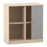 Flexeo Rollladenschrank, 4 Fächer, Mittelwand, Breite 94,4 cm  (Zoom)