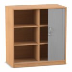 Flexeo Rollladenschrank, 6 Fächer, Mittelwand, Breite 94,4 cm  (Zoom)