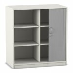 Flexeo Rollladenschrank, 6 Fächer, Mittelwand, Breite 94,4 cm  (Zoom)