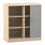 Flexeo Rollladenschrank, 6 Fächer, Mittelwand, Breite 94,4 cm  (Zoom)