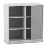 Flexeo Rollladenschrank, 6 Fächer, Mittelwand, Breite 94,4 cm  (Zoom)