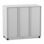 Flexeo Regal PRO, 3 Reihen, 12 Boxen Gr. M Rückseite grau (Zoom)