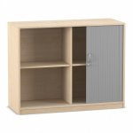 Flexeo Rollladenschrank, 4 Fcher, Mittelwand, Breite 126,4 cm