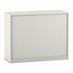 Flexeo Rollladenschrank, 4 Fächer, Mittelwand, Breite 126,4 cm Rückseite (Zoom)