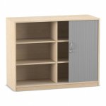 Flexeo Rollladenschrank, 6 Fcher, Mittelwand, Breite 126,4 cm