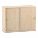 Flexeo Schiebetürenschrank, 6 Fächer, Mittelwand, Breite 126,4 cm geschlossen (Zoom)