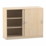 Flexeo Schiebetürenschrank, 6 Fächer, Mittelwand, Breite 126,4 cm  (Zoom)