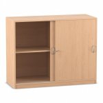 Flexeo Schiebetürenschrank, 4 Fächer, Mittelwand, Breite 126,4 cm  (Zoom)