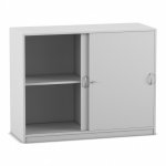 Flexeo Schiebetürenschrank, 4 Fächer, Mittelwand, Breite 126,4 cm  (Zoom)