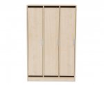 Flexeo Garderobenschrank Armadio, 3 Tren, mit Fachbden, Hhe 154,8 cm