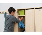 Flexeo Garderobenschrank Armadio, 3 Türen, mit Fachböden, Höhe 154,8 cm Schrank in Aktion 2 (Zoom)