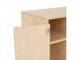 Flexeo Garderobenschrank Armadio, 3 Türen, mit Fachböden, Höhe 154,8 cm Schrank Detail 1 (Zoom)