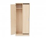 Flexeo Garderobenschrank Armadio, 2 Türen, mit Fachböden, Höhe 154,8 cm Schrank mit offener Tür 1 (Zoom)